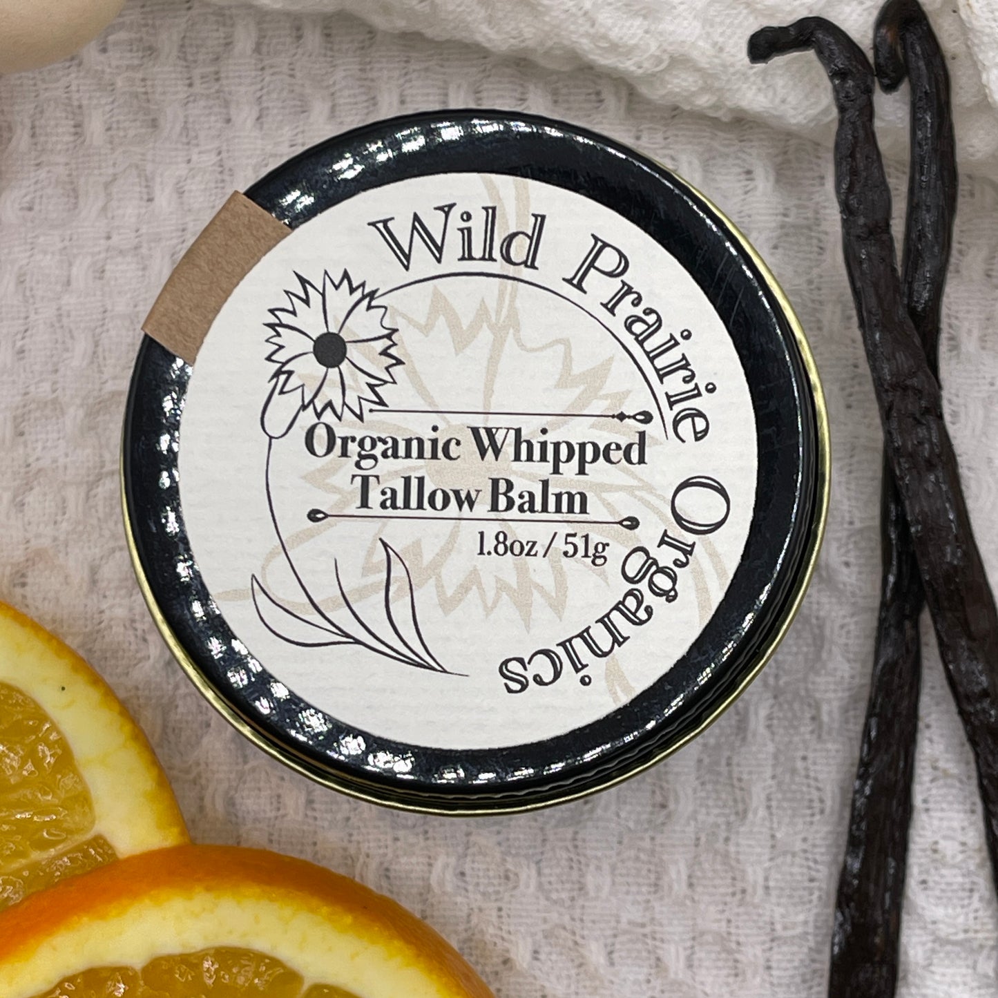 Whipped Tallow Balm with Sweet Orange & Vanilla